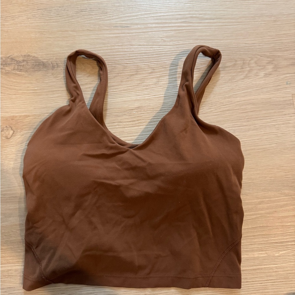 Lulu lemon brown tank top